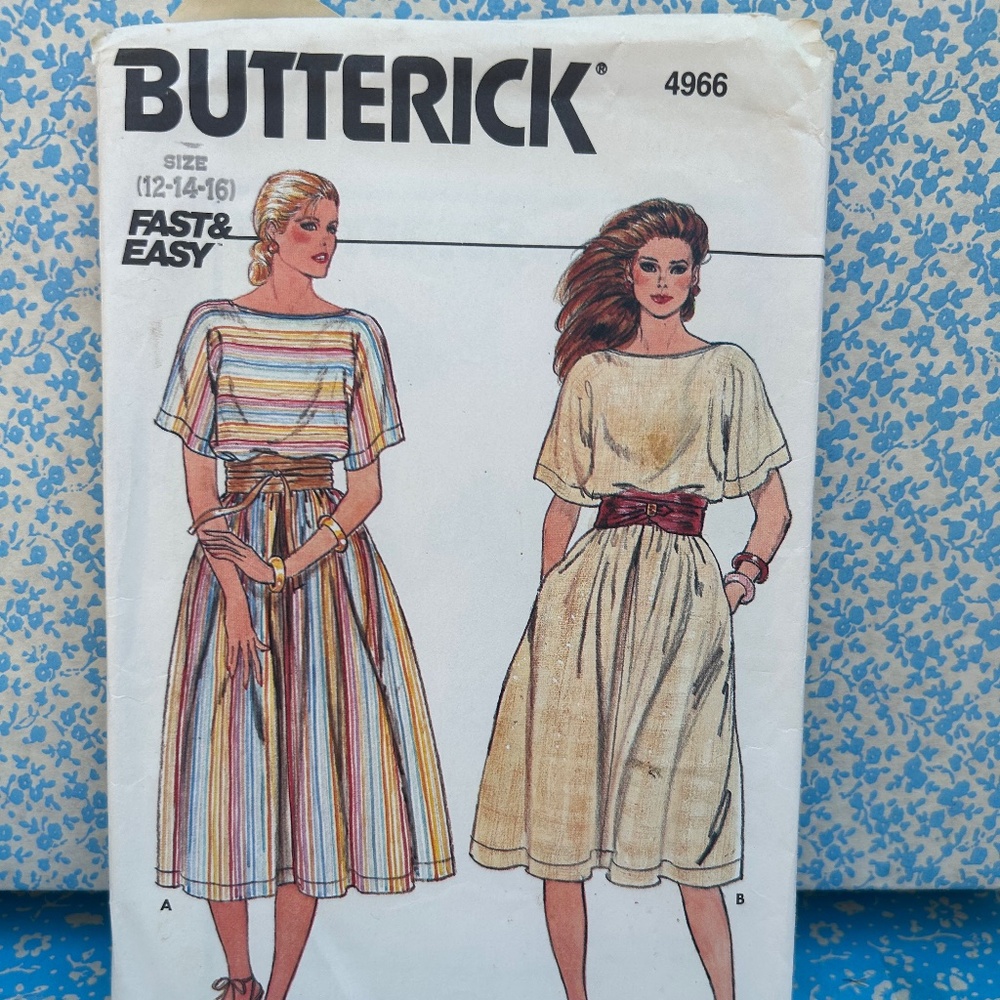 Butterick Vintage Ladies Dress Pattern